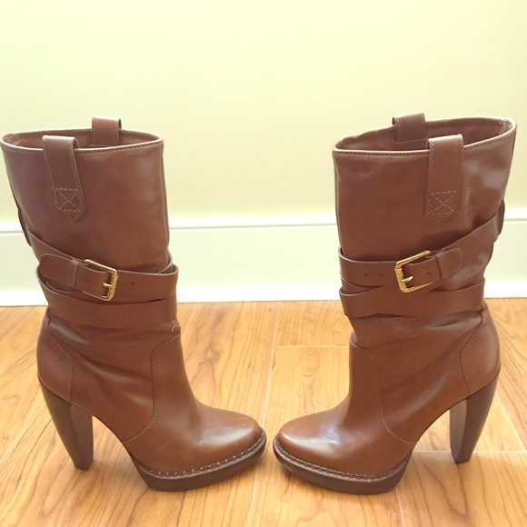 Michael Kors Shoes - Stylish Michael Kors Heeled Brown Boots